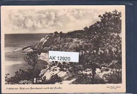 [Ansichtskarte] AK Hiddensee Blick vom Dornbusch nach der Hucke 1955. 