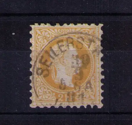 Briefmarke Österreich Ausgabe 1867  - Mi. Nr 35 / 2 Kreuzer / Stempel: WIEN-SEILERSTÄTTE 1881