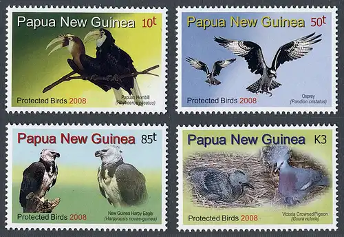 Papua-Neuguinea 2008 Nr 1288-1291 Postfrisch / ** 10017B