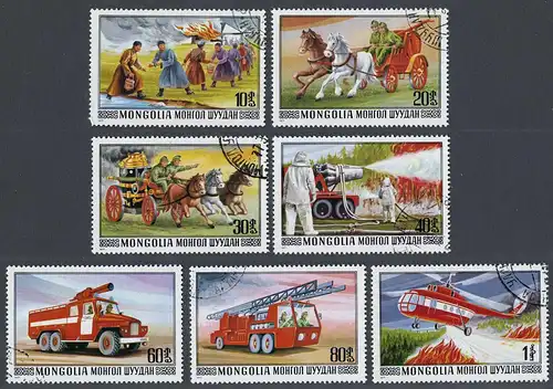 Mongolei 1977 Nr 1091-1097 Gefälligkeitsstempel 10023A