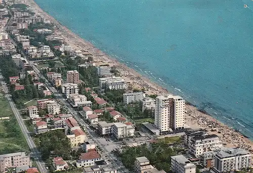 422 - Italien - Jesolo , Lido , Luftaufnahme , Strand , Spaggia - gelaufen