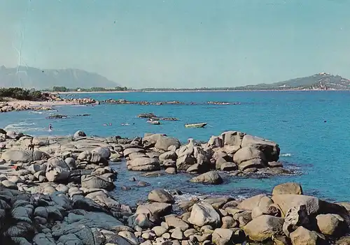 1798 - Italien - Sardinien , Sardegna Pittoresca , Scogliere di Cea e Spaggia di Orri , Tortoli NU , Felsen , Strand - gelaufen 1987