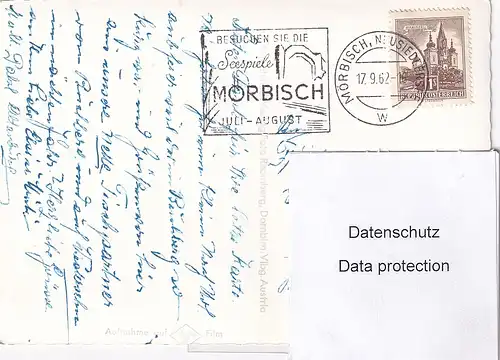 3325 - Österreich - Burgenland , Seehotel Mörbisch - gelaufen 1962