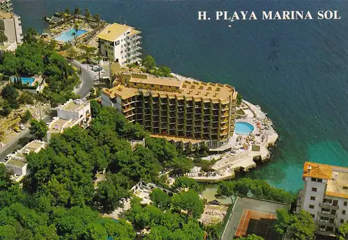 3720 - Spanien - Mallorca , Hotel Playa Marina Sol Illetas - gelaufen 1987