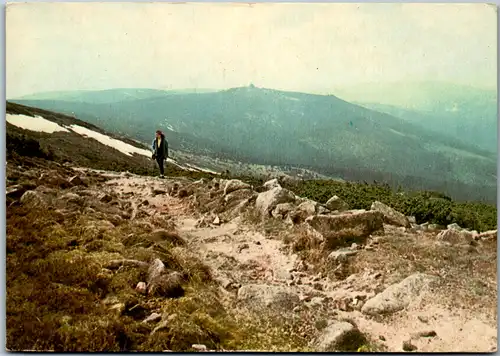 4125 - Karkonosze , Zbocze Labskiego Szczytu - gelaufen 1976