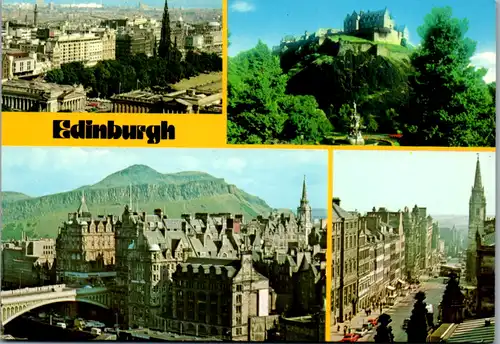 6854 - Schottland - Edinburgh , Castle , Arthurs Seat , Royal Mile - nicht gelaufen