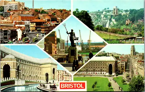 6856 - Großbritanien - Bristol , Centre , Clifton Bridge , Quayhead , College Green - nicht gelaufen