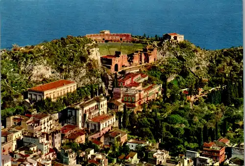 6963 - Italien - Taormina , Panorama e Teatro Greco , Grichisches Theater - nicht gelaufen