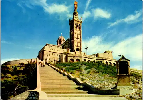 8282 - Frankreich - Marseille , Basilique Notre Dame de la Garde - nicht gelaufen