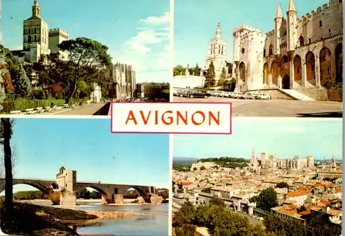 8306 - Frankreich - Avignon , Mehrbildkarte - gelaufen 1975