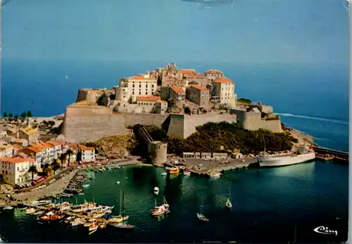8327 - Frankreich - Calvi , Corse , Ile de beauté , Paradis D' été , La citadelle - gelaufen 1976