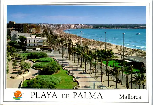 8401 - Spanien - Mallorca , Playa de Palma , Strand - gelaufen 1995