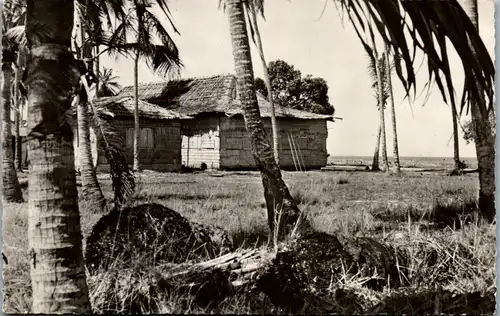 9509 - Gabun - Port Gentil , La Paillotta - gelaufen 1953