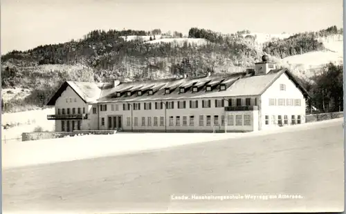 9865 - Oberösterreich - Weyregg am Attersee , Landwirtschaftliche Haushaltungsschule - nicht gelaufen