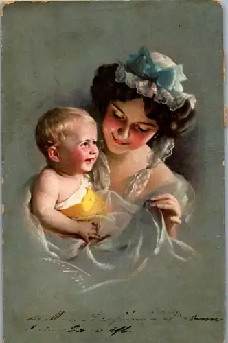 11437 - Kinder - Mutter mit Kleinkind - gelaufen 1924