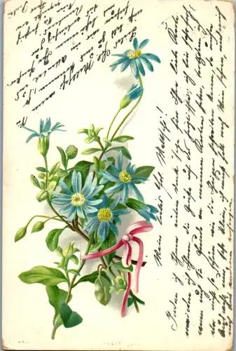 11479 -  - Blumen , Lithografie - gelaufen 1899