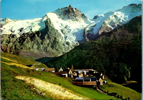 11567 - Frankreich - La Grave en Oisans , Le Chazelet et la Meije , En Dauphine - gelaufen 1970