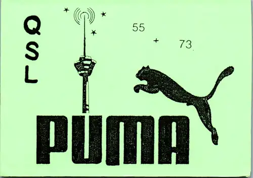 12291 - QSL - CB , Österreich , Gutau , Puma