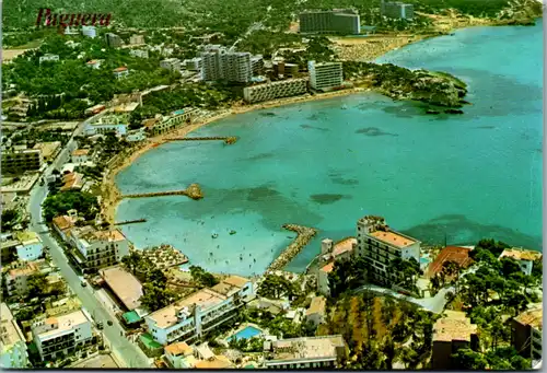 12539 - Mallorca - Baleares Espana Paguera Vista aerea - gelaufen