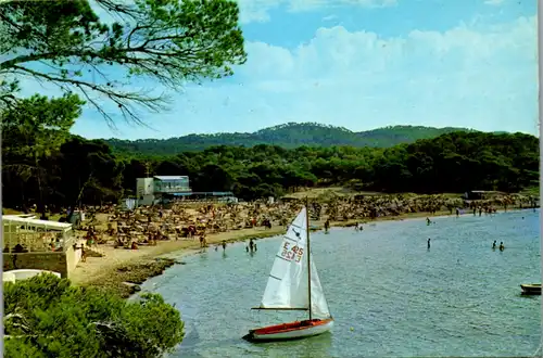 12778 - Spanien - Mallorca , Paguera , vista de la playa , Strand - gelaufen