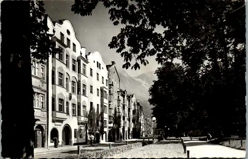 12855 - Tirol - Innsbruck , Ansicht Straßenzug - gelaufen 1960