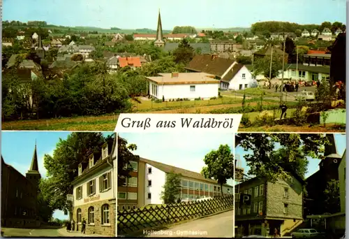 13307 - Deutschland - Waldbröl , Hollenberg Gymnasium , Hotel Schmidt , Oberbergiches Land - gelaufen 1973