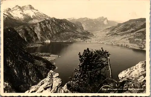 14392 - Oberösterreich - Der Attersee von der Madlschneid , Mahdlschneid - nicht gelaufen