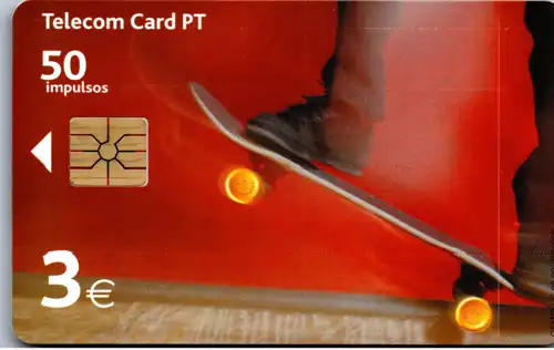 15544 - Portugal - Telecom Card PT , Skateboard