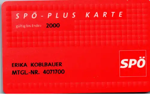 15738 -  - SPÖ Plus Karte