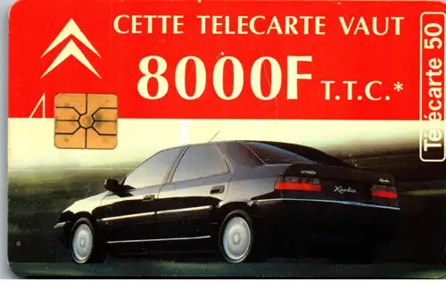 15993 - Frankreich - Citroen Xantia , 8000 F , T.T.C