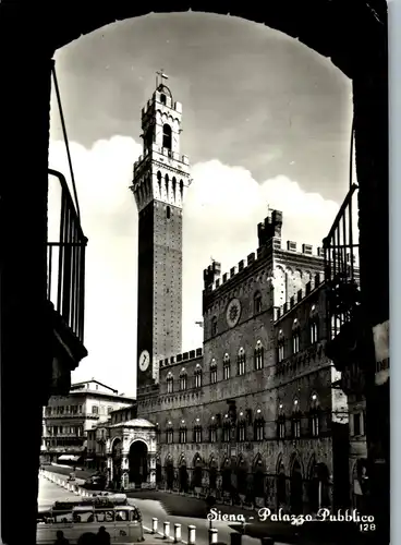 21728 - Italien - Siena , Palazzo Pubblico - gelaufen 1959