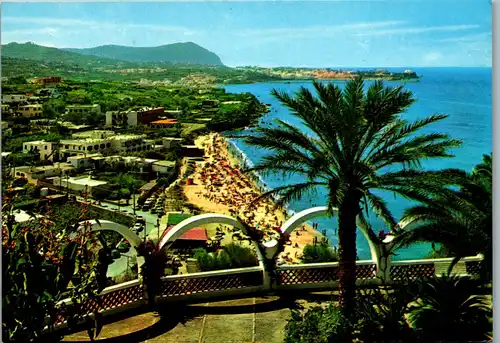 21963 - Italien - Forio D' Ischia , Spiaggia di S. Francesco , Strand - gelaufen