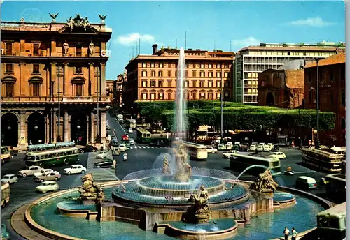 22045 - Italien - Rom , Piazza della Repubblica - gelaufen 1967