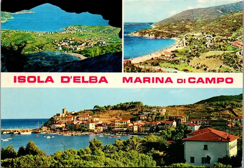 22198 - Italien - Isola d' Elba , S. Pietro e Marina di Campo da Monte Perone , Golfo di Cavoli - nicht gelaufen