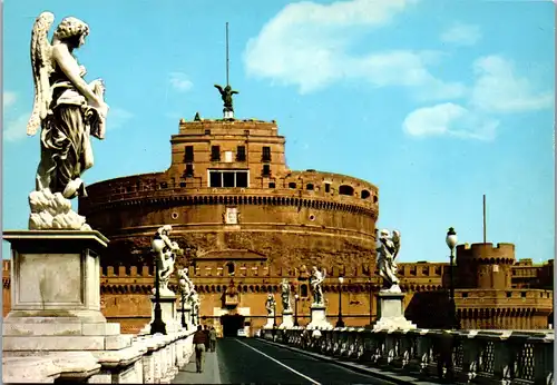 22306 - Italien - Rom , Ponte e Castel S. Angelo , Brücke - nicht gelaufen