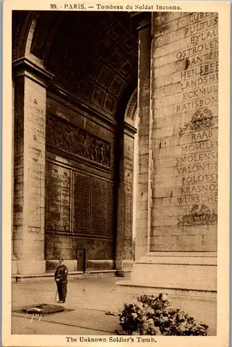 22584 - Frankreich - Paris , Tombeau du Soldat Inconnu , The unknown Soldier's Tumb - nicht gelaufen