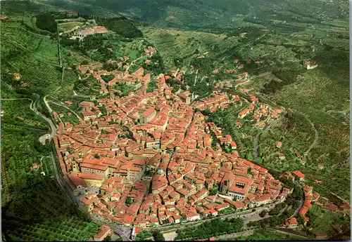 22685 - Italien - Cortona , Panorama Aereo - gelaufen 1994