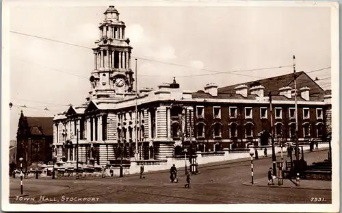 22834 - Großbritannien - Stockport , Town Hall - gelaufen 1952
