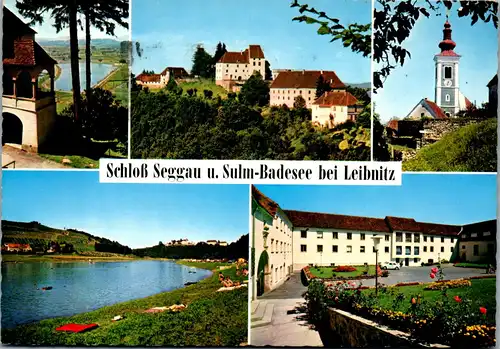 23631 - Steiermark - Leibnitz , Schloss Seggau und Sulm Badesee - gelaufen 1968