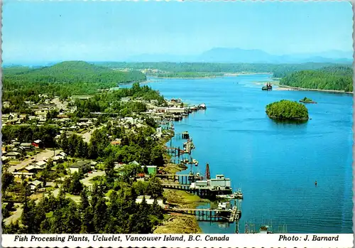 24049 - Kanada - Vancouver Island , Fish Processing Plants , Ucluelet - gelaufen 1985