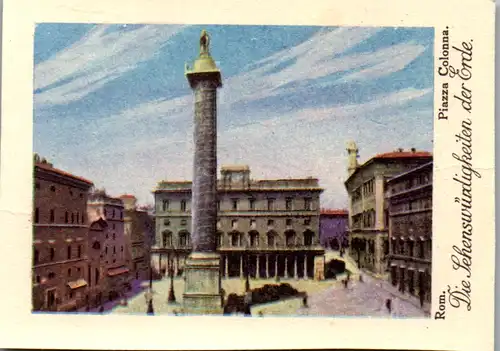 24360 - Sammelbilder - Olleschau , Serie Italien , Rom , Piazza Colonna