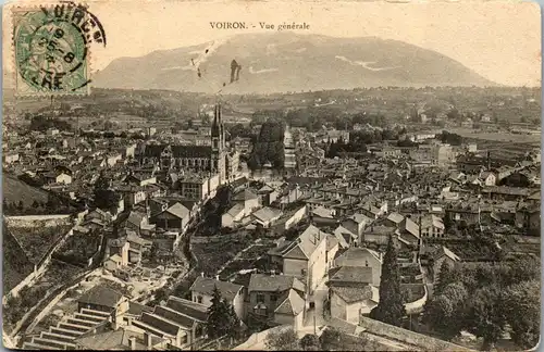 32887 - Frankreich - Voiron , Vue Generale - gelaufen