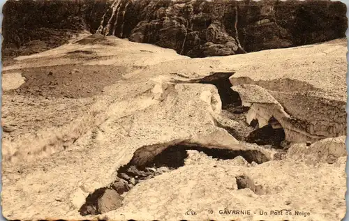 33038 - Frankreich - Gavarnie , Un Pont de Neige - gelaufen 1929