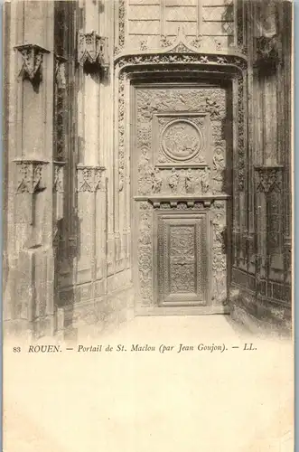 33212 - Frankreich - Rouen , Portail de St. Maclou , par Jean Goujon - nicht gelaufen