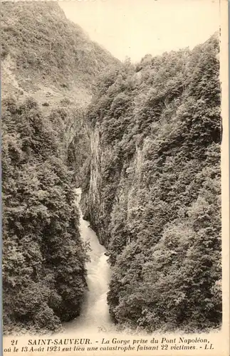 33262 - Frankreich - Saint Sauveur , La Gorge prise du Pont Napoleon - nicht gelaufen