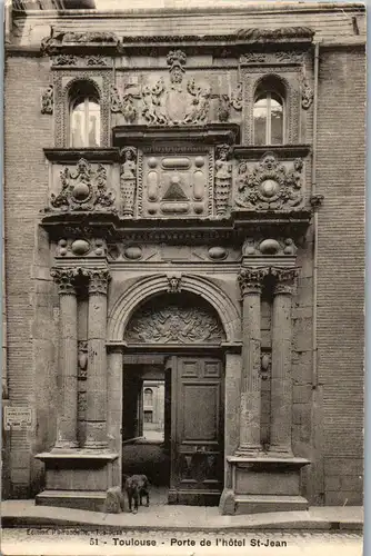 33270 - Frankreich - Toulouse , Porte de l'Hotel St. Jean - nicht gelaufen