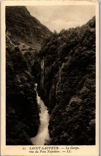 33271 - Frankreich - Saint Sauveur , La Gorge vue du Pont Napoleon - nicht gelaufen