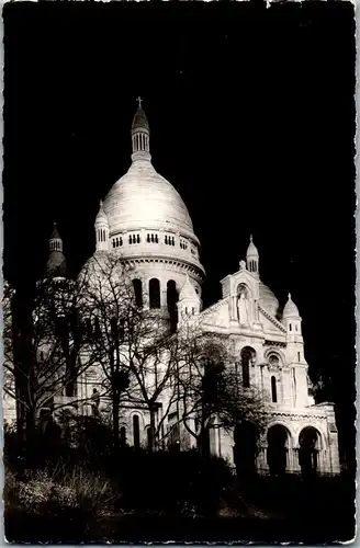 34457 - Frankreich - Paris , Le Sacre Coeur - gelaufen 1955
