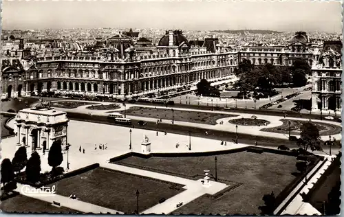 35029 - Frankreich - Paris , Vue generale sur le Palais du Louvre et les Jardins - nicht gelaufen