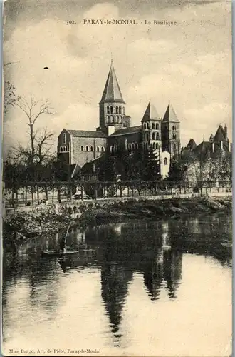 35083 - Frankreich - Paray le Monial , La Basilique - gelaufen 1912